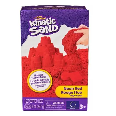 Kinetic sand neonová barva písku červená 227g