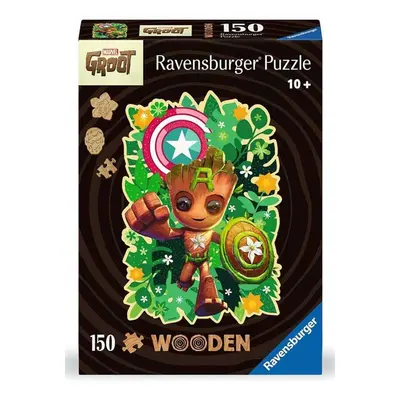 Ravensburger 01459 dřevěné puzzle marvel groot 150 dílků