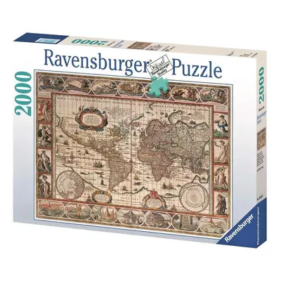 Ravensburger 16633 puzzle historická mapa světa 2000 dílků