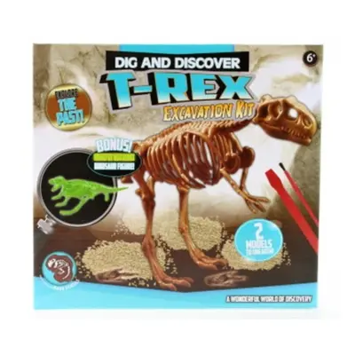 Archeologické tesání t-rex svítící