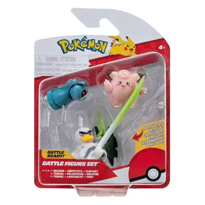 Pokémon figurky 3-pack beldum, sirfetchd, clefairy