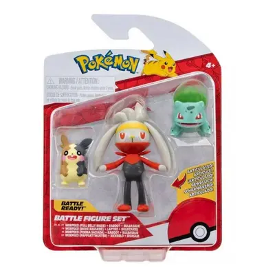 Pokémon figurky 3-pack morpeko, raboot, bulbasaur