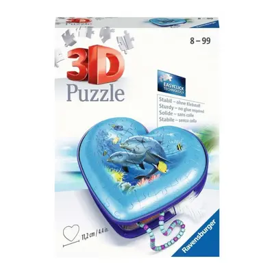 Ravensburger 11172 puzzle 3d srdce podmořský svět 54 dílků