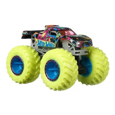 Hot wheels® monster trucks svítící ve tmě podium crasher, mattel hwc78