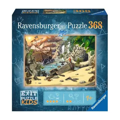 Ravensburger 12954 exit kids puzzle: piráti 368 dílků