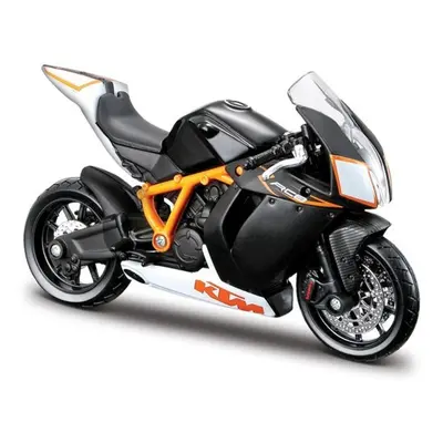 Bburago kovový model motorky ktm 1190 rc8 r 1:18 černooranžová