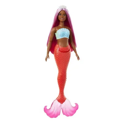 Mattel barbie pohádková mořská panna oranžová, hrr04