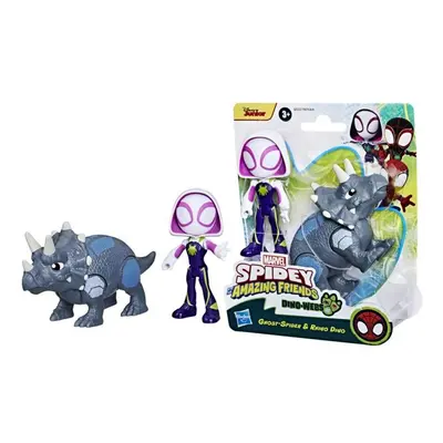 Hasbro marvel spidey: hrdinové a dino-zločinci ghost-spider a rhino dino