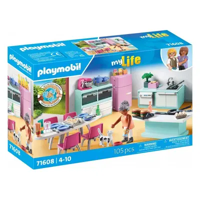 Playmobil 71608 kuchyň s jídelním koutem