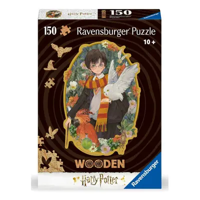 Ravensburger 01458 dřevěné puzzle harry potter a hedvika 150 dílků