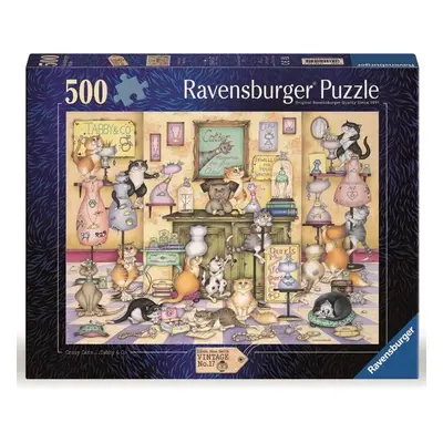 Ravensburger 01451 puzzle hrátky rozdováděných koček 500 dílků