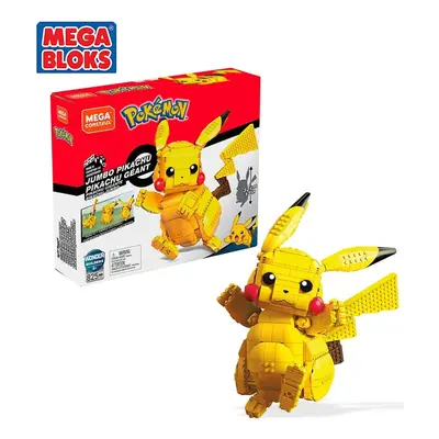 Mega construx pokémon jumbo pikachu, mattel fvk81