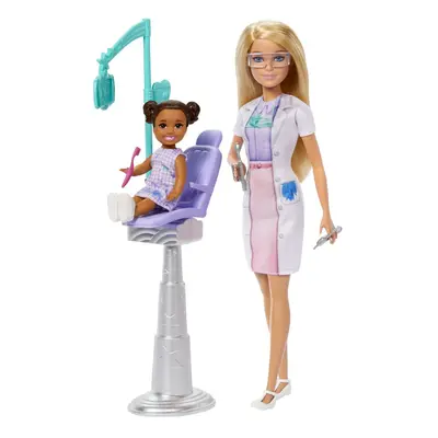 Mattel barbie herní set povolání zubařka, jcr74