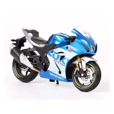 Bburago kovový model motorky suzuki gsx-r1000 r 2021 1:18 modrostříbrná