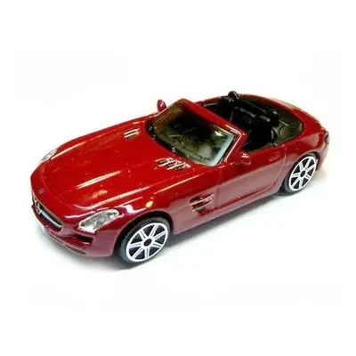 Bburago street fire collezione mercedes-benz sls amg roadster červený 1:43