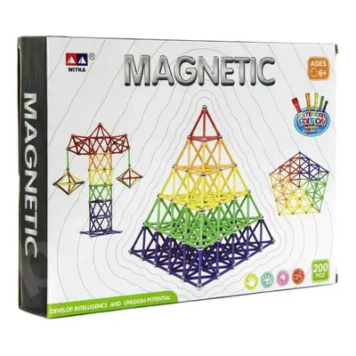 Magnetická stavebnice 200ks