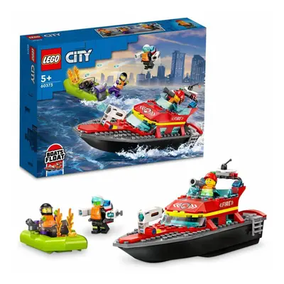 Lego® city 60373 hasičská záchranná loď a člun