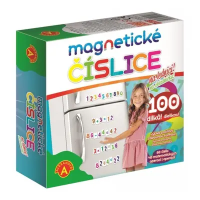 Magnetické číslice na lednici 100 dílků