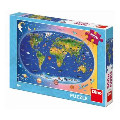 Dino puzzle dětská mapa 300d. xl