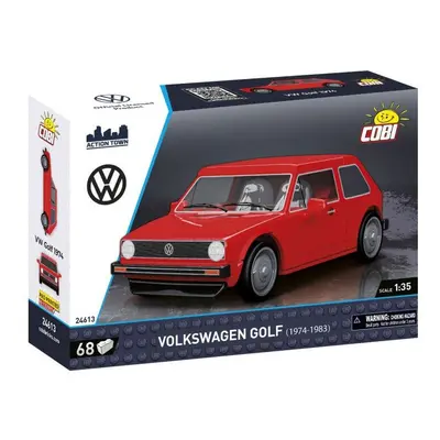 Cobi 24613 volkswagen golf 1974 červený 1:35