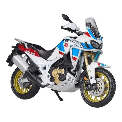 Burago kovový model motorky honda africa twin adventure 1:18