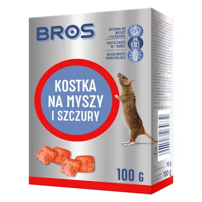 Bros - parafínové bloky na myši a potkany 100 g