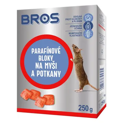 Bros - parafínové bloky na myši a potkany 250 g