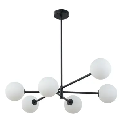 TK Lighting - Vysoká stropní lampa Sarius Black