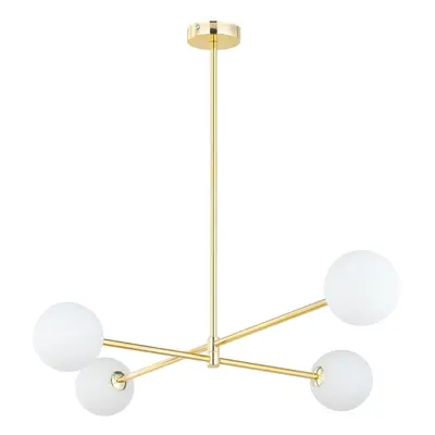 TK Lighting - Vysoká stropní lampa Sarius Gold