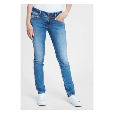 Dámské džíny CROSS JEANS Loie klasicky modré-seprané - 30/32