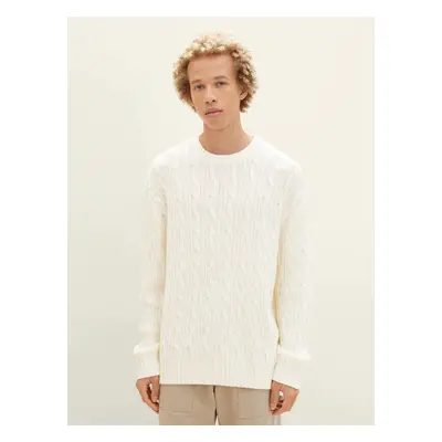 1039743 Wool White Pánský svetr-XXL