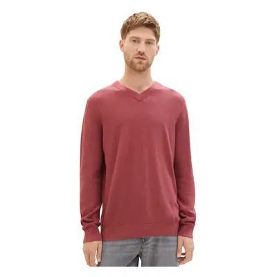 1038242 Burned Bordeaux Red Melange Pánský svetr-XXL