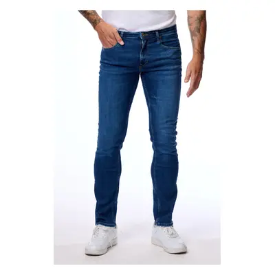 Pánské džíny CROSS JEANS Damien tmavě modré-seprané-36/32