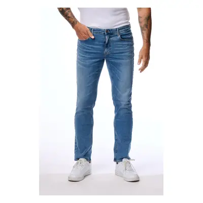 Pánské džíny CROSS JEANS Trammer středně modré-seprané-33/34