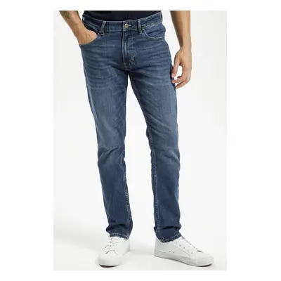 Pánské džíny CROSS JEANS Trammer tmavě modré-seprané-33/34