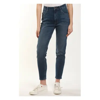 Dámské džíny CROSS JEANS Joyce klasicky modré-seprané-27/30