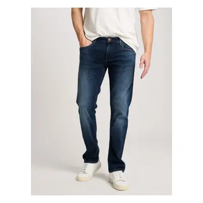 Pánské džíny CROSS JEANS Damien tmavě modré-seprané-34/32