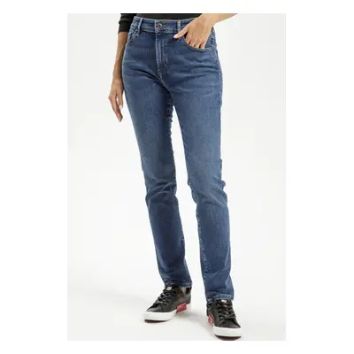 Dámské džíny CROSS JEANS Anya High klasicky modré-seprané-30/34