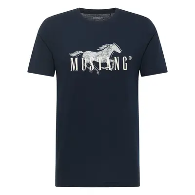 Pánské tričko k.r. MUSTANG modré-XL