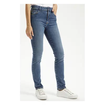 Dámské džíny CROSS JEANS Anya High klasicky modré-seprané-31/34