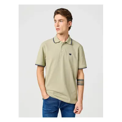 Pánská polokošile k.r. WRANGLER Polo Shirt zelená-M