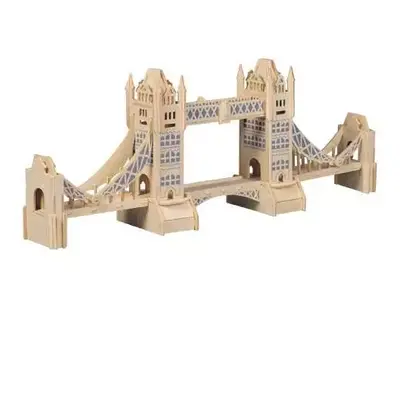 Woodcraft Dřevěné 3D puzzle slavné budovy Tower Bridge