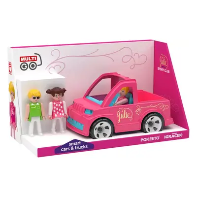 EFKO IGRÁČEK MultiGO Trio Julie Sport Club set auto + 3 figurky s doplňky