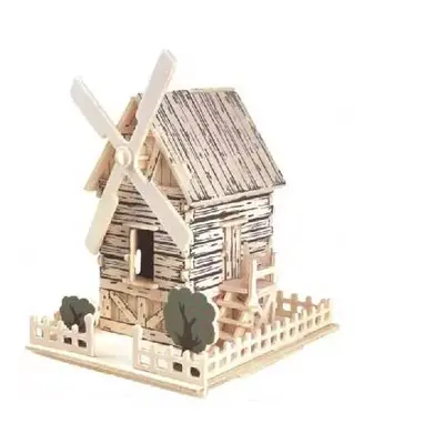 Woodcraft Dřevěné 3D puzzle větrný mlýn