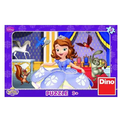 DINO Puzzle Disney Sofia První 15 dílků v krabici 25x14cm