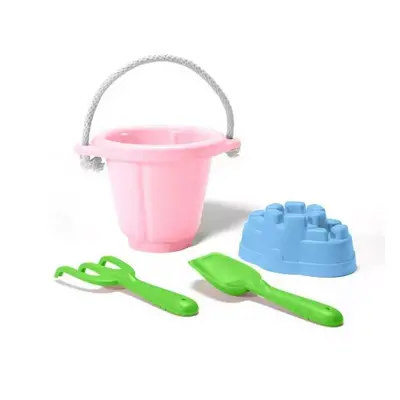 Green Toys Růžový set na písek