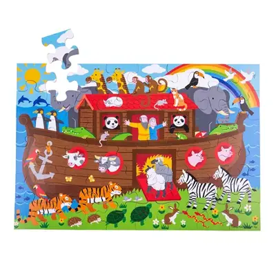 Bigjigs Toys Podlahové puzzle Noemova archa 48 dílků