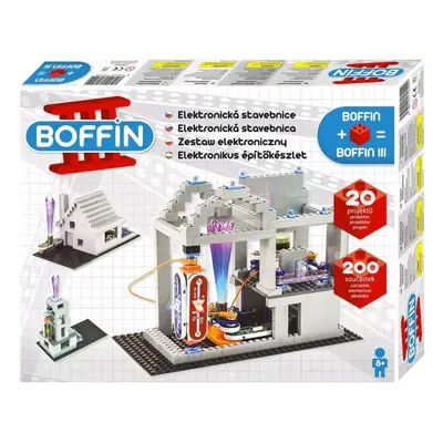 Boffin III. BRICKS 20 projektů 200 součástek na baterie elektronická STAVEBNICE