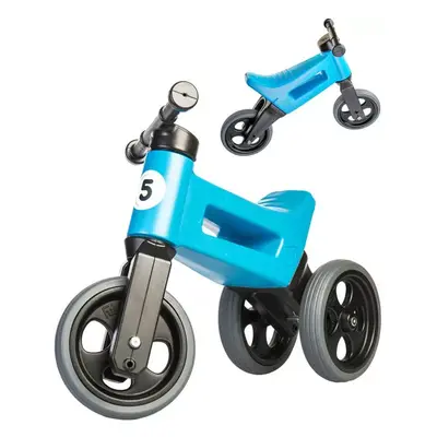 Odrážedlo Funny Wheels Rider Sport 2v1 dětské odstrkovadlo Modré plast