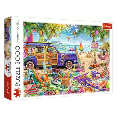 TREFL PUZZLE Tropická dovolená 96x68cm 2000 dílků skládačka v krabici